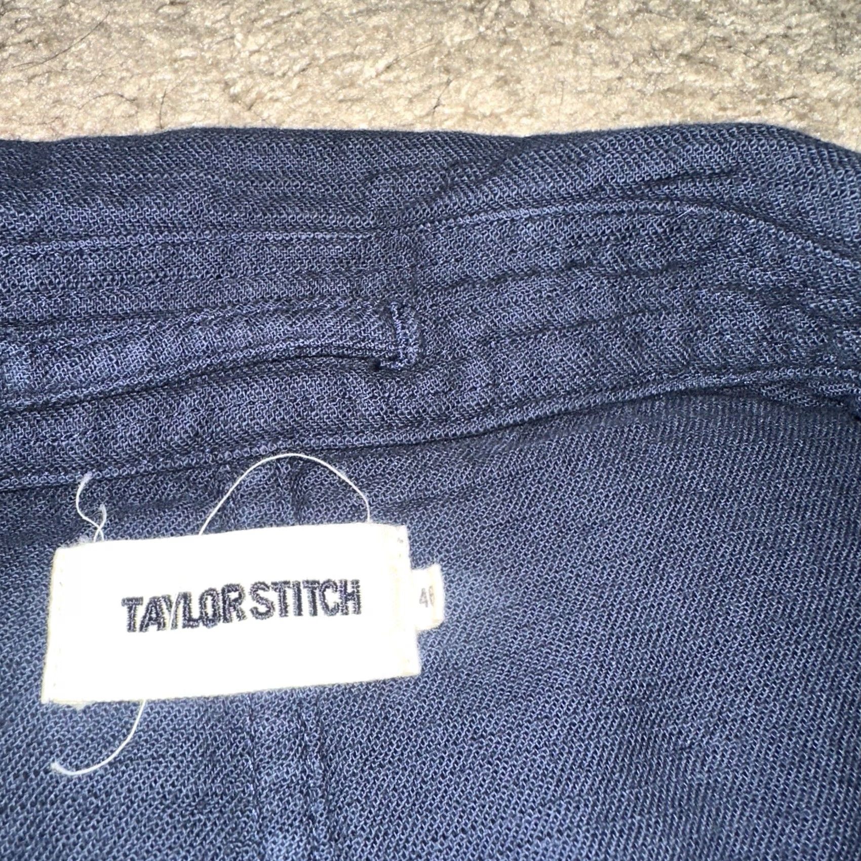 Taylor Stitch VINTAGE: No (omit) The Emerson Blazer Taylor Stitch Jacket Men 46 Blue Size 46R - 4 Thumbnail