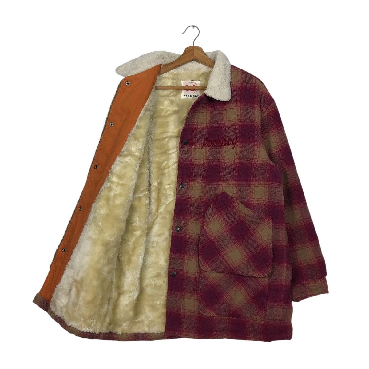 Hysteric Glamour 🔥VINTAGE CHORE WOOL WORKER JACKET POSHBOY BIG LOGO TARTAN Size US L / EU 52-54 / 3 - 13 Thumbnail