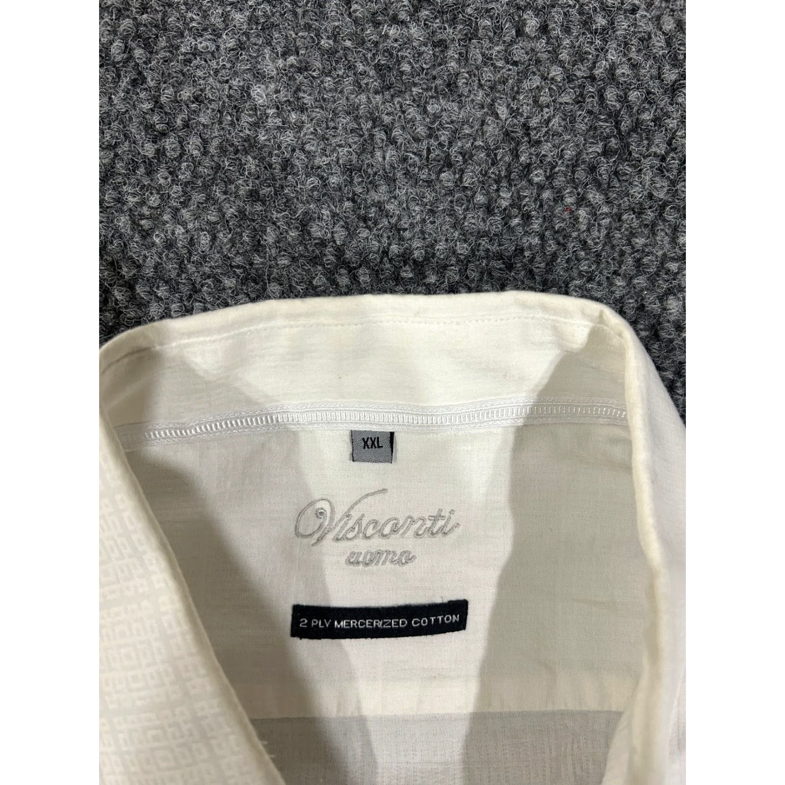 Vintage Visconti Shirt Mens XL White Long Sleeve Button Front Spread Collar Shirt Size US XL / EU 56 / 4 - 4 Thumbnail