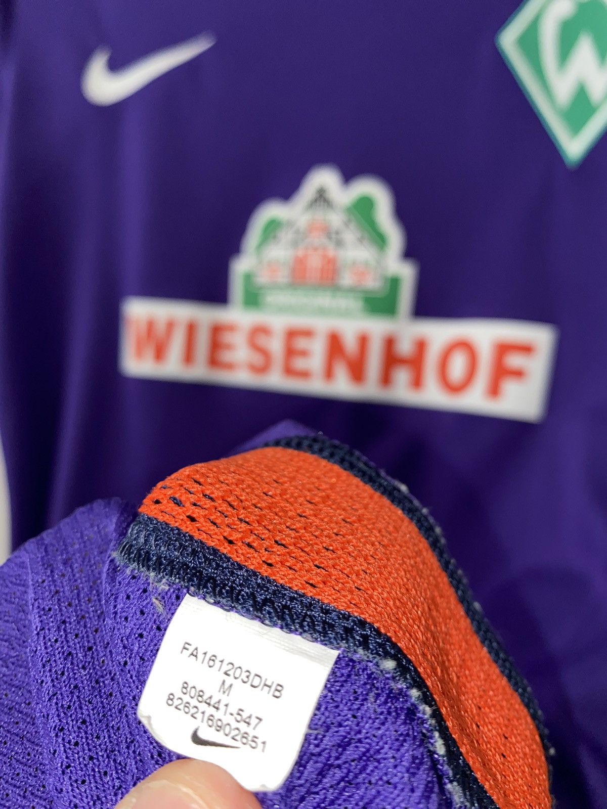 Nike × Vintage JERSEY WERDER BREMEN 2016-2017 #22 [Bartels] Match Worn Size US M / EU 48-50 / 2 - 9 Thumbnail