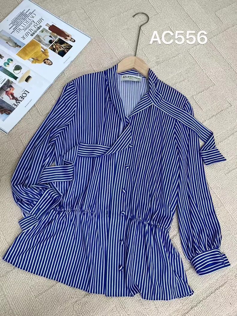 Balenciaga Balenciaga Color-block striped long-sleeved shirt 2504-Next Size XS / US 0-2 / IT 36-38 - 1 Thumbnail