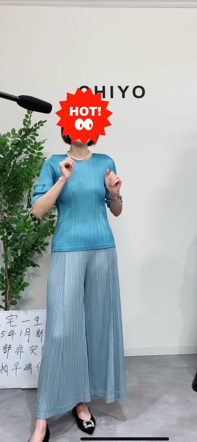 Issey Miyake Issey Miyake Gray-Blue Long Sleeve Size L / US 10 / IT 46 - 8 Thumbnail