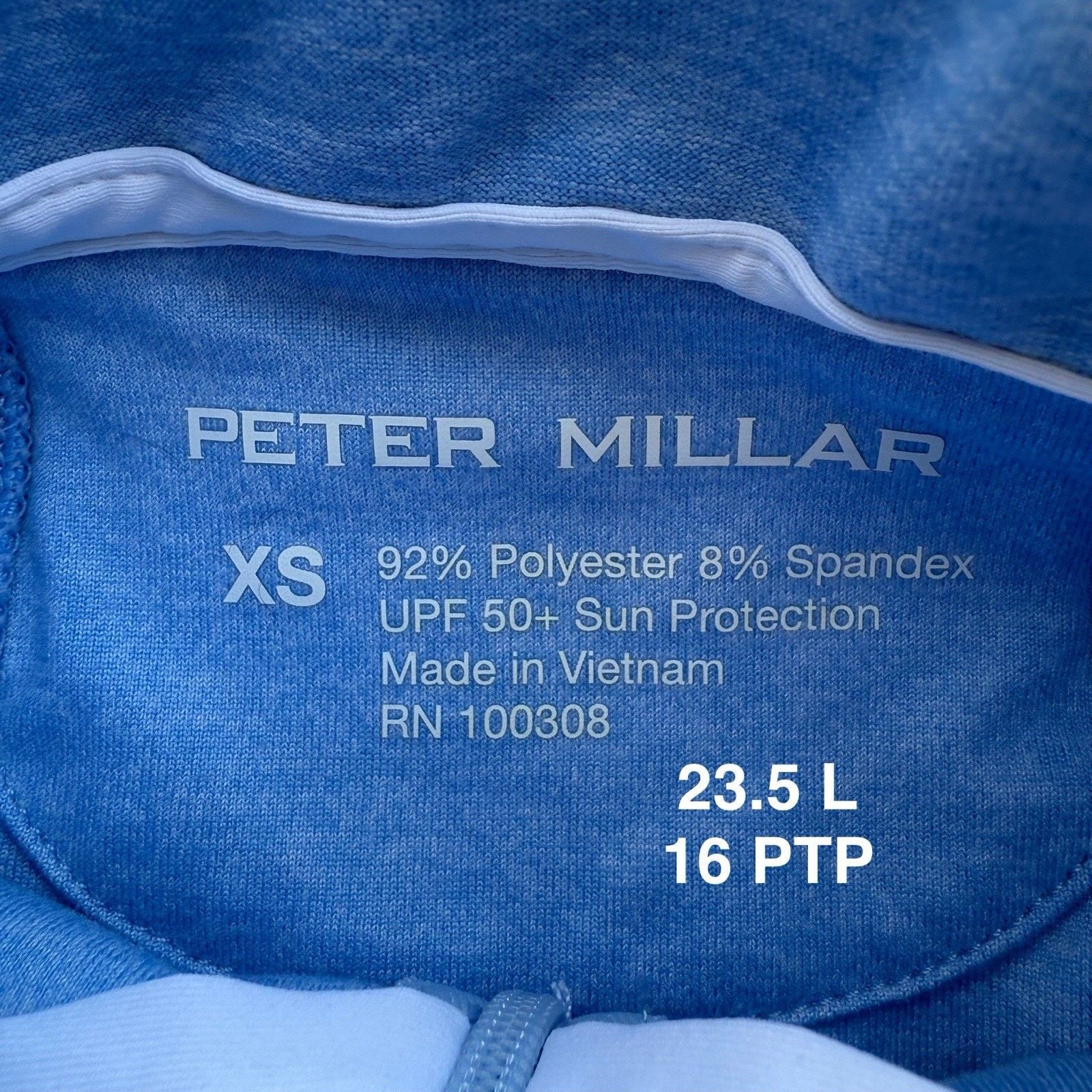 Peter Millar Peter Millar 1/4 Zip Pullover Women's XS Blue Lightweight Size XS / US 0-2 / IT 36-38 - 8 Thumbnail