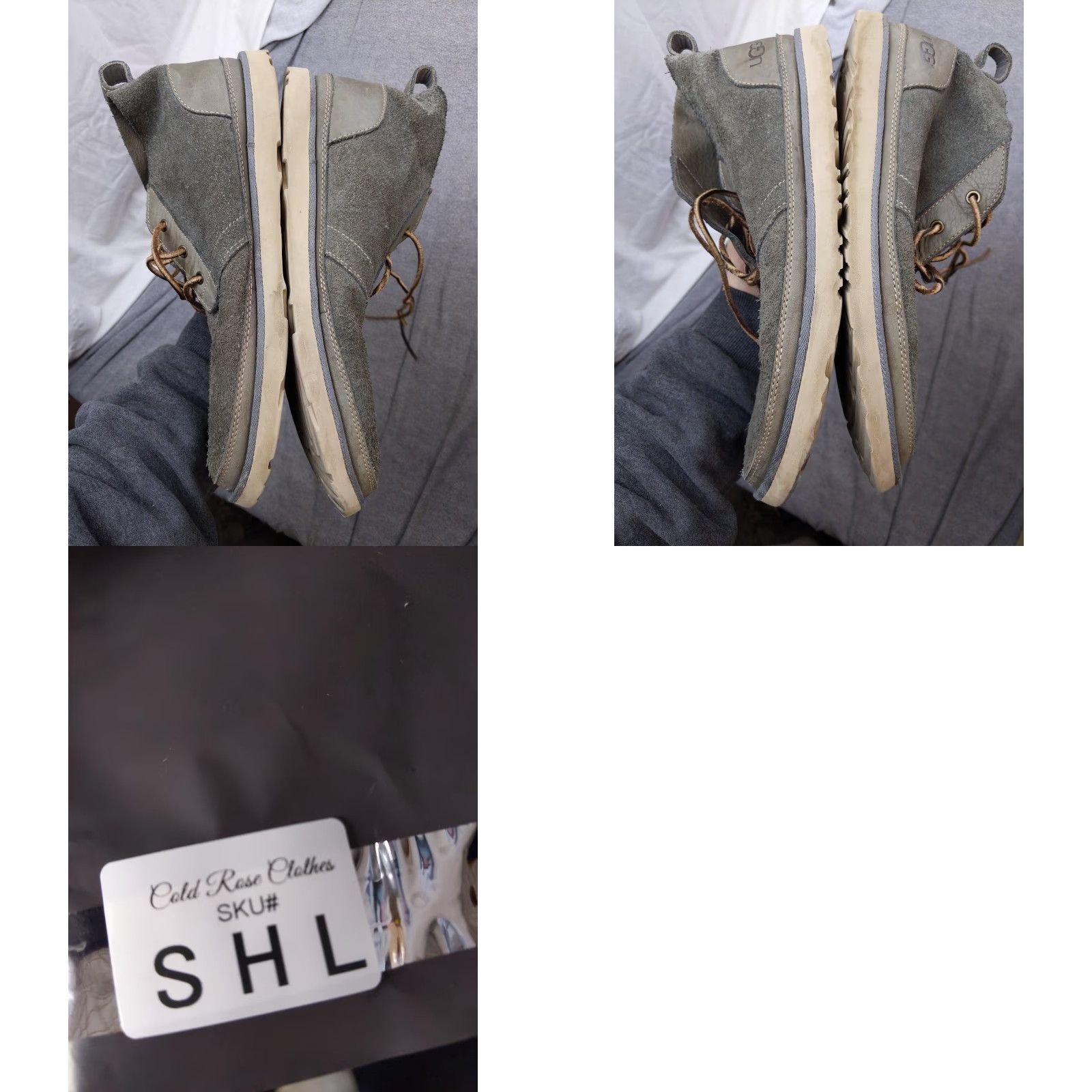 Ugg UGG Mens Chukka Boots 12 Gray Suede Comfort Lace Up Ankle Casual 1020369 Size US 12 / EU 45 - 8 Thumbnail