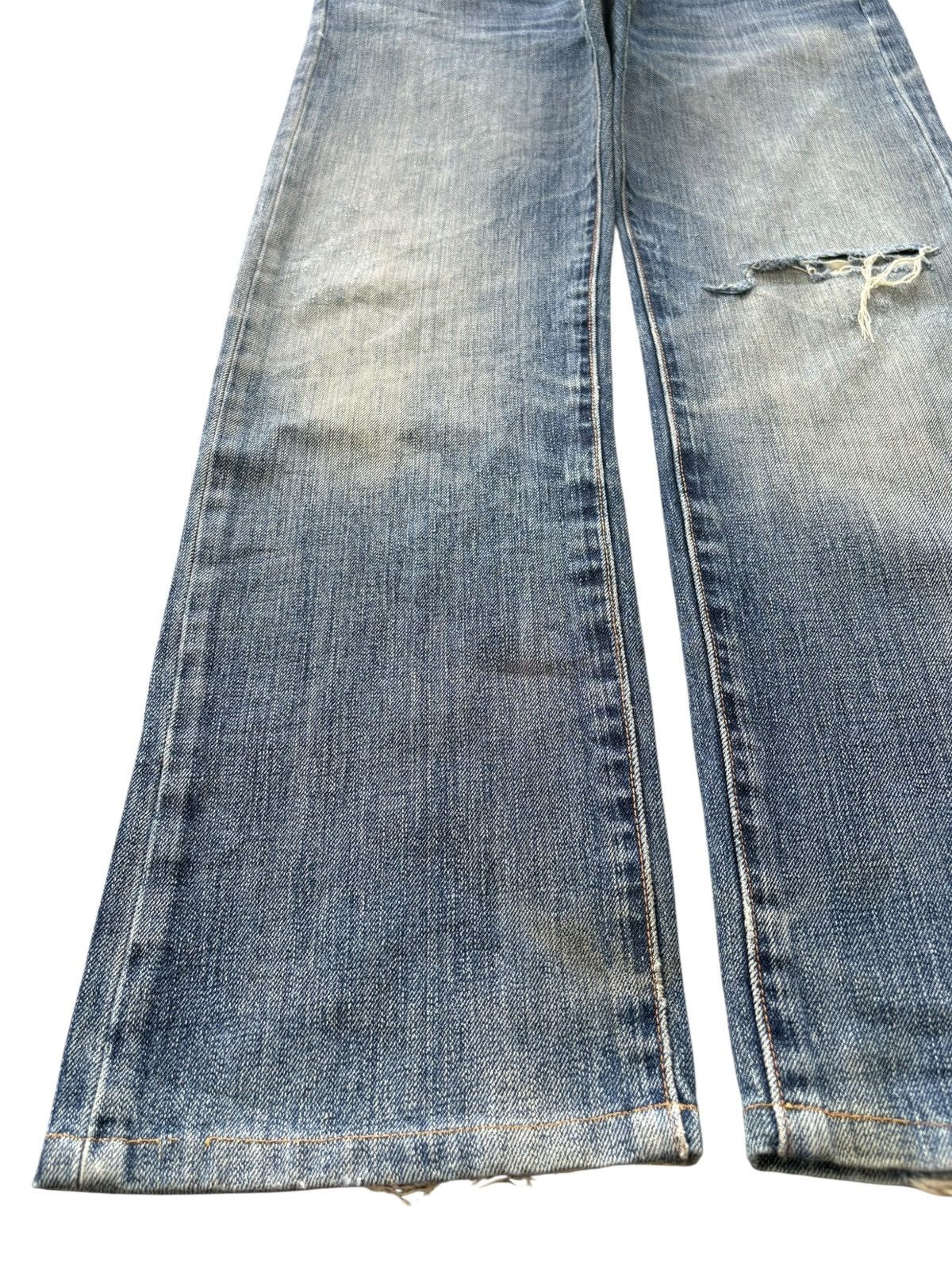 Levi's Y2K Levis 501 Mud Wash Distress Loose Jeans Size US 33 - 5 Thumbnail