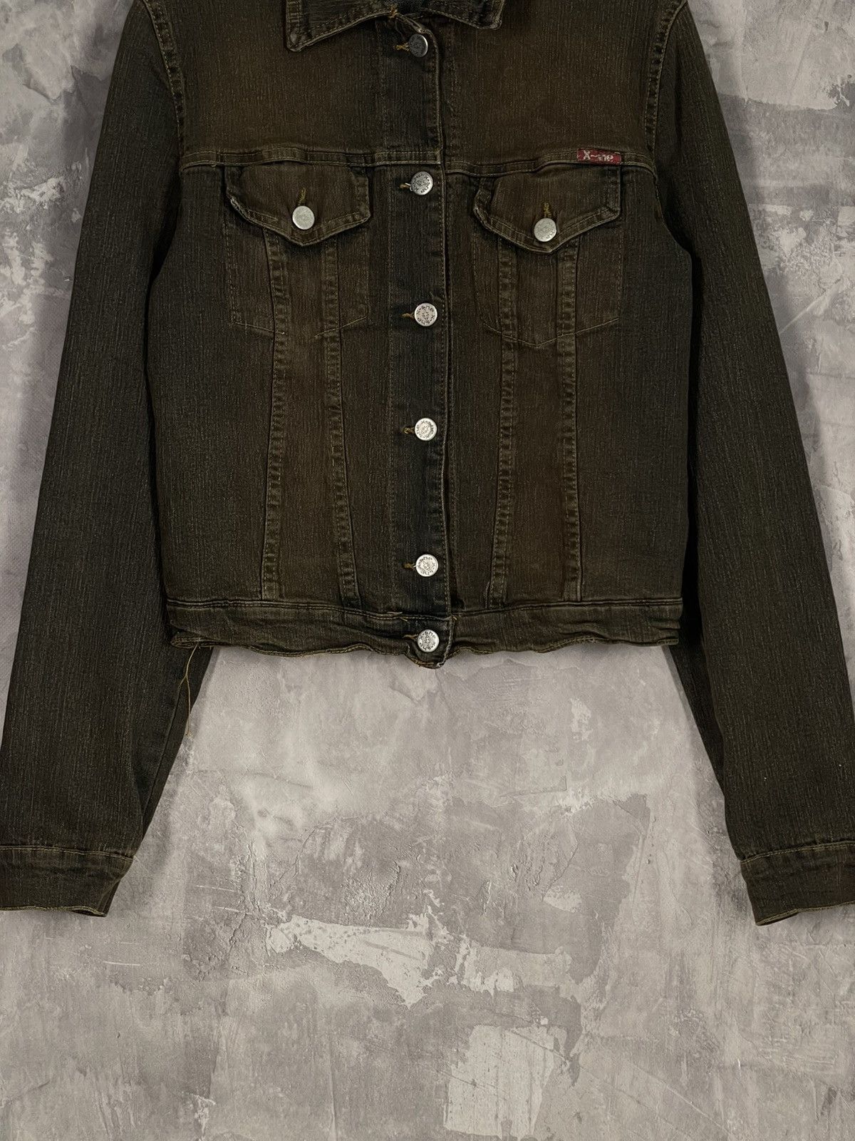 If Six Was Nine × Japanese Brand JAPANESE BRAND TRIBAL BROWN DISTRESSED Y2K DENIM JACKET Size M / US 6-8 / IT 42-44 - 12 Thumbnail