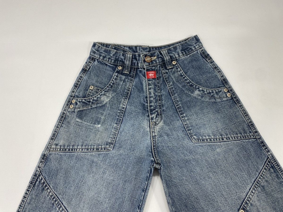 Vintage 🔥LASTDROP🔥 Y2K Double Knees Wide Skateboarding High Pants Size 24" / US 00 / IT 34 - 8 Thumbnail