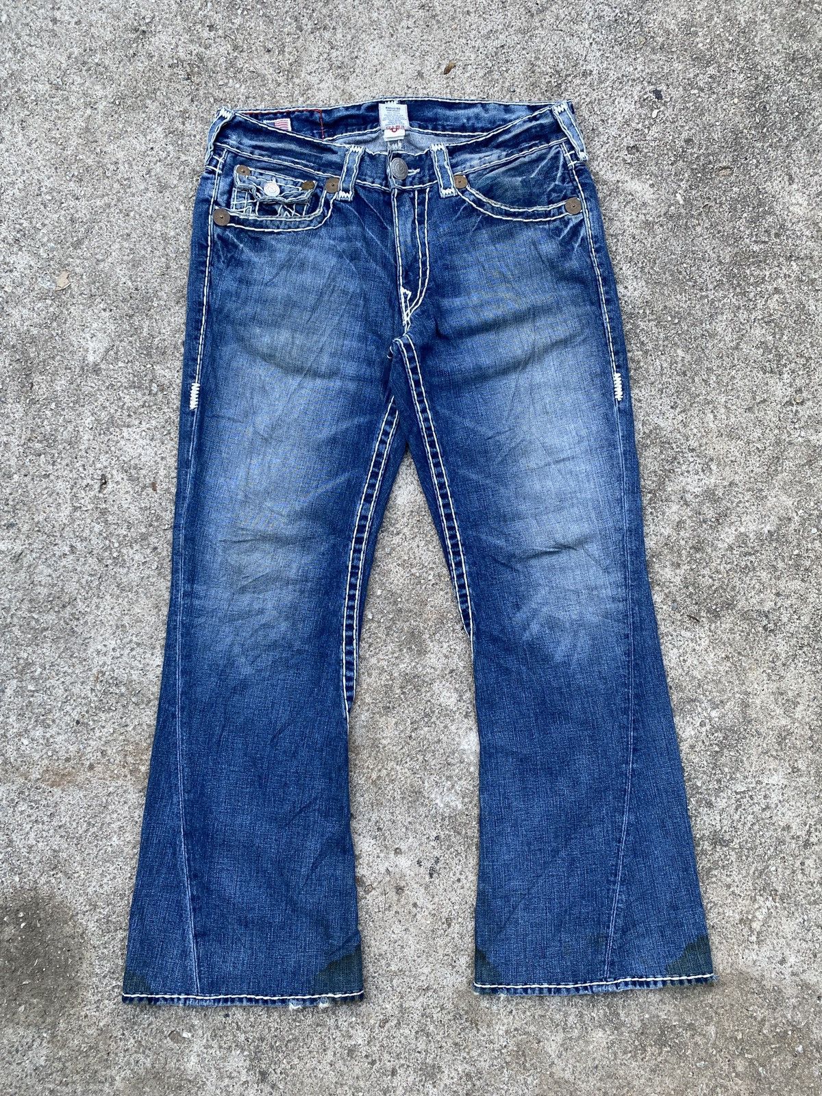 Japanese Brand × Tornado Mart × True Religion 1990s - True Religion Flare Jeans Size US 34 / EU 50 - 3 Thumbnail