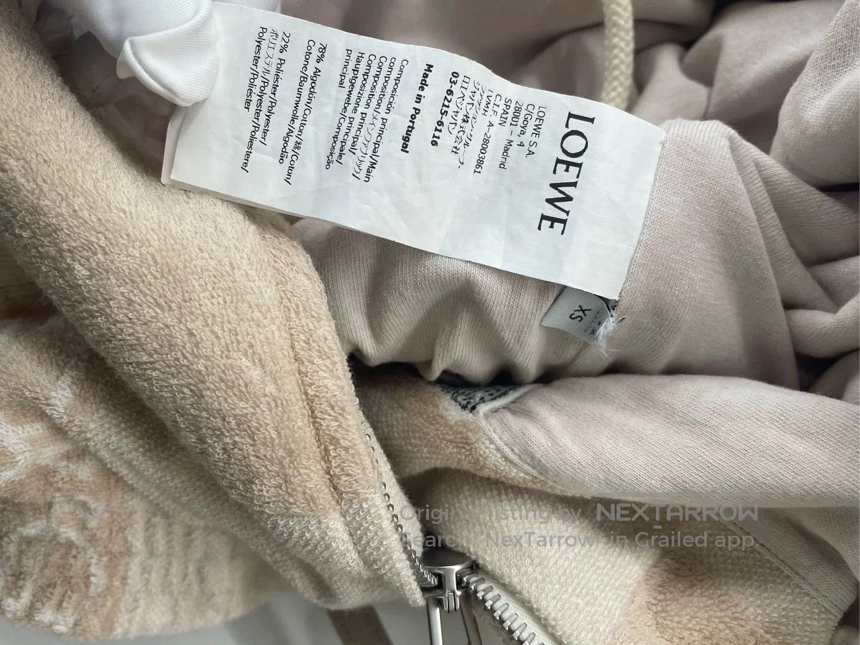 Loewe Loewe Cropped Zip Hoodie. Size US XL / EU 56 / 4 - 4 Thumbnail