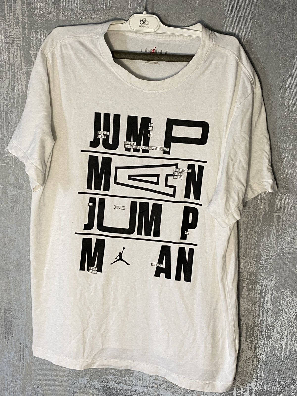 Jordan Brand × Nike Vintage Jordan Big Logo T-shirt Hype Drill Size US XL / EU 56 / 4 - 1 Thumbnail
