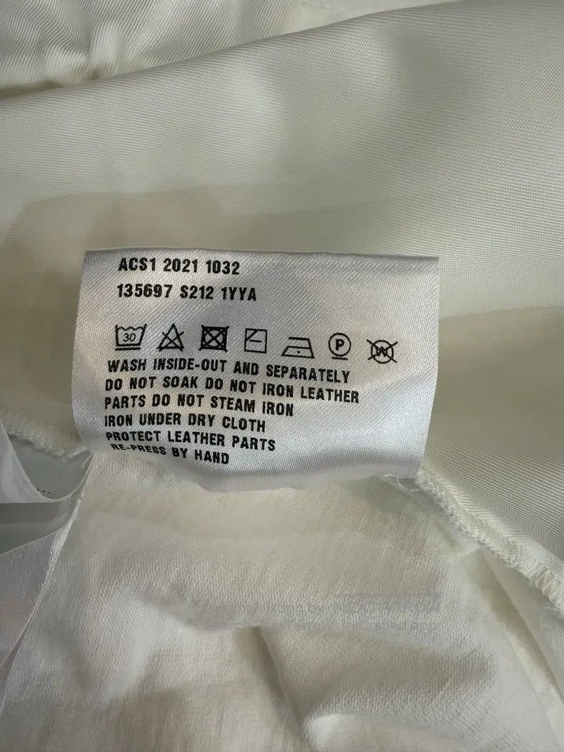Prada Prada White triangle logo nylon stitching short-sleeved T- Size XS / US 0-2 / IT 36-38 - 9 Thumbnail