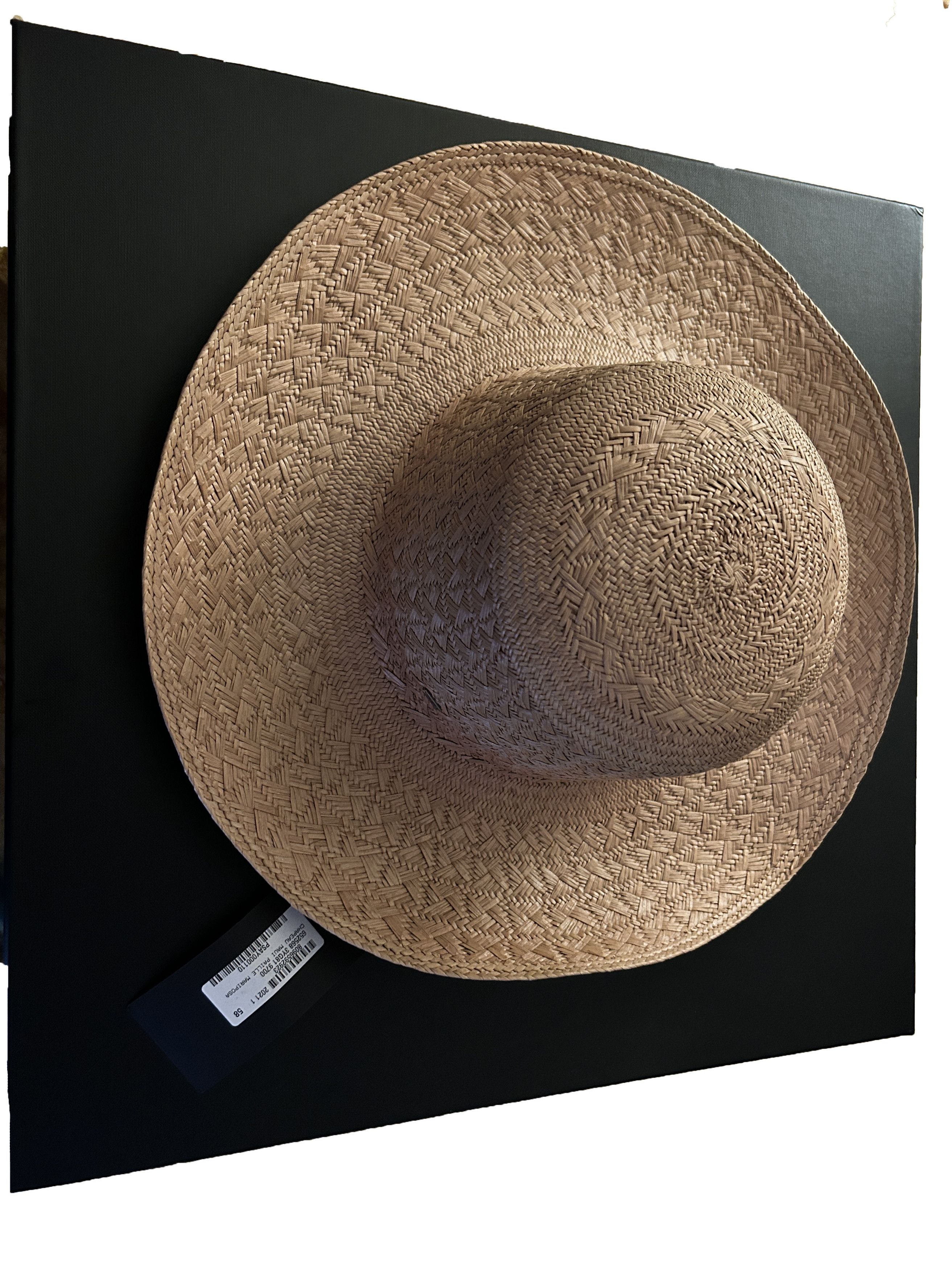 Saint Laurent Paris Size 58 (size L) SAINT LAURENT Woven Straw Maui Fedora Size ONE SIZE - 1 Thumbnail