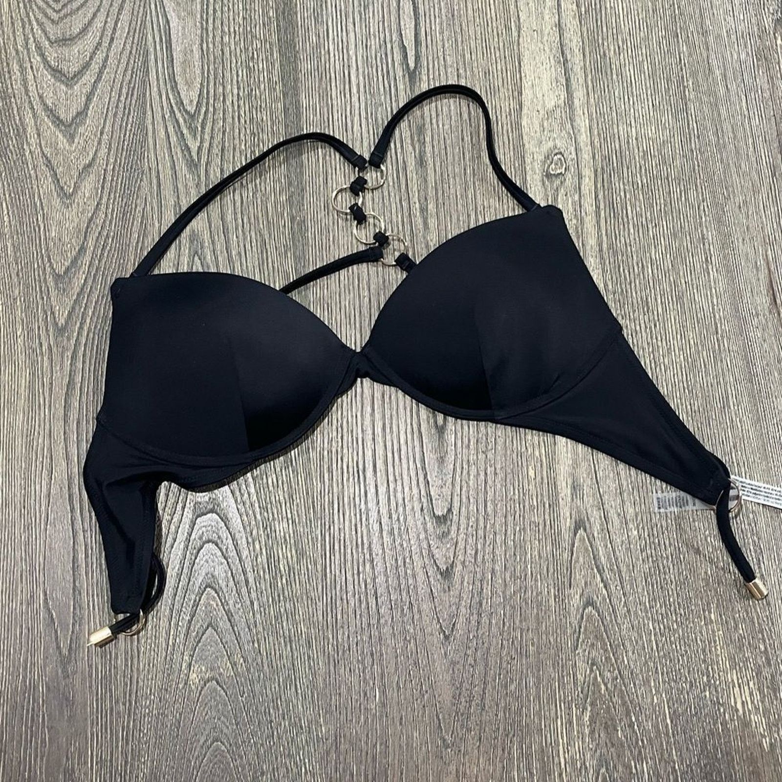 Victoria's Secret NWOT Victoria’s Secret Chain Strap Bikini Top Push-Up Sz 36C Size ONE SIZE - 1 Thumbnail