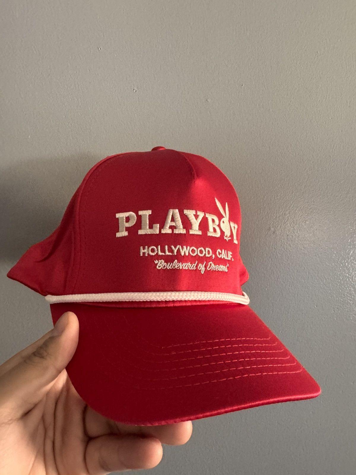 Playboy Playboy Mens Red Hat Size ONE SIZE - 4 Thumbnail