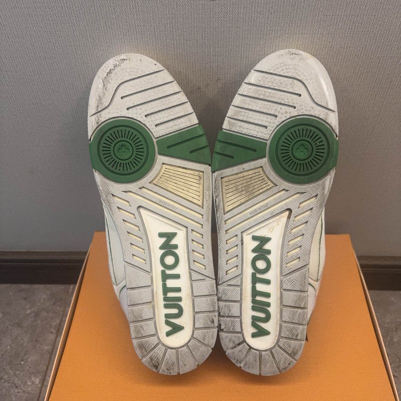Louis Vuitton Louis Vuitton Classic Trainer Sneakers in White Green -2508 Size US 10 / EU 43 - 4 Thumbnail