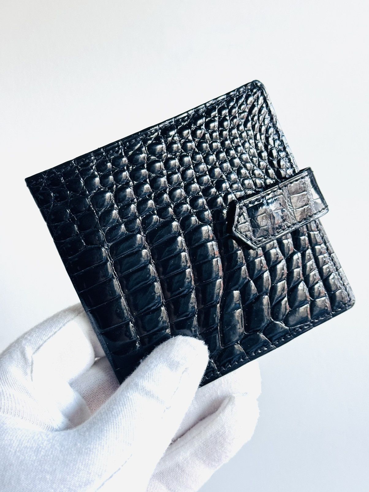Tiffany & Co. Vintage Tiffany & Co Black patent croc & leather Wallet 60s Size ONE SIZE - 2 Thumbnail