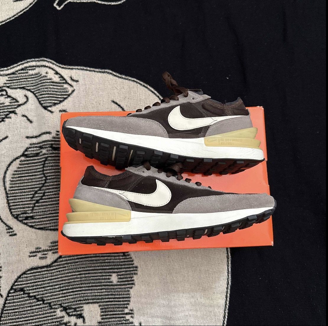 Nike Nike Waffle One “Light Chocolate” Size US 10 / EU 43 - 4 Thumbnail
