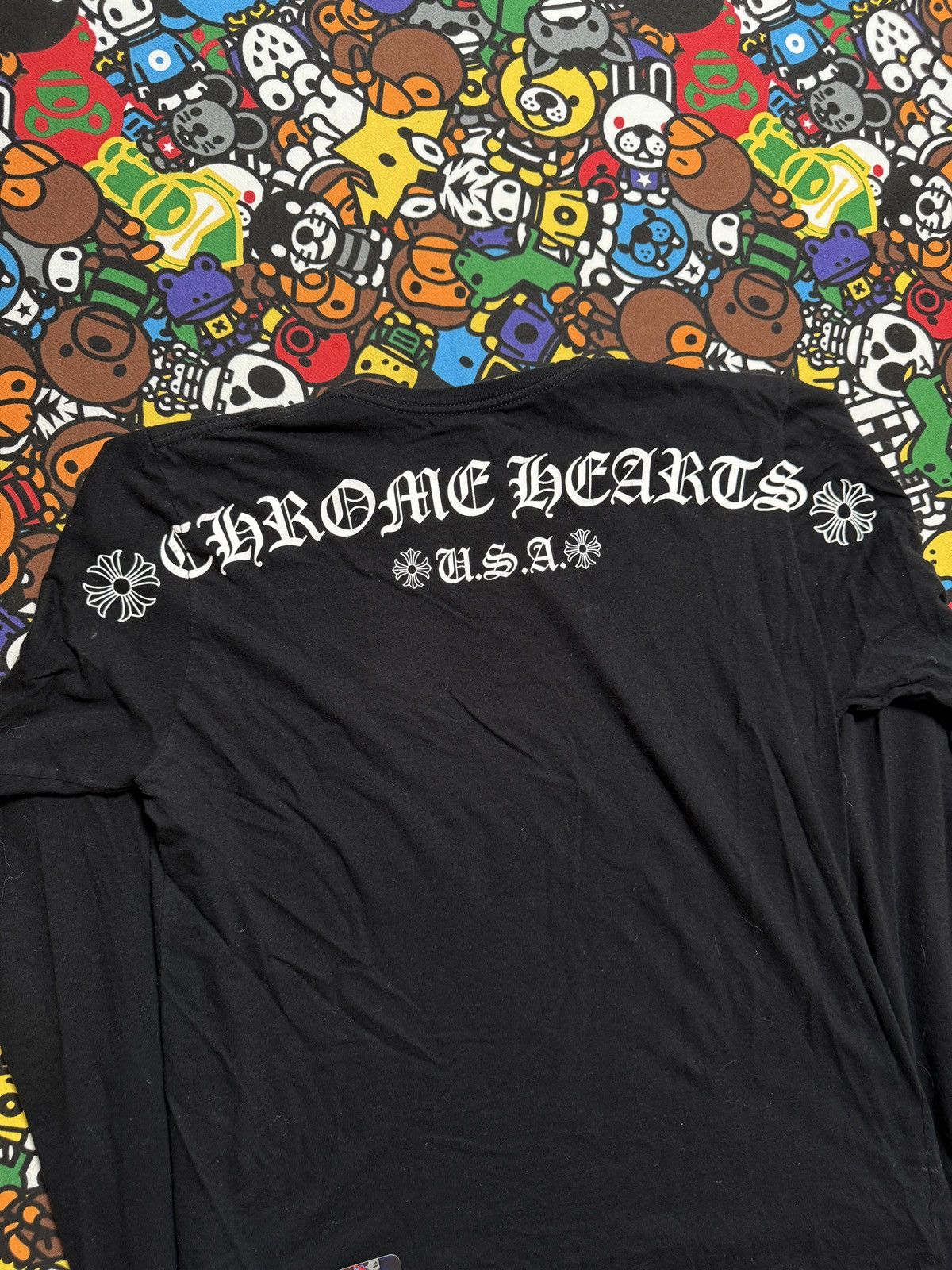 Chrome Hearts Chrome Hearts Black Script Logo Long Sleeve Tee Size US M / EU 48-50 / 2 - 11 Thumbnail