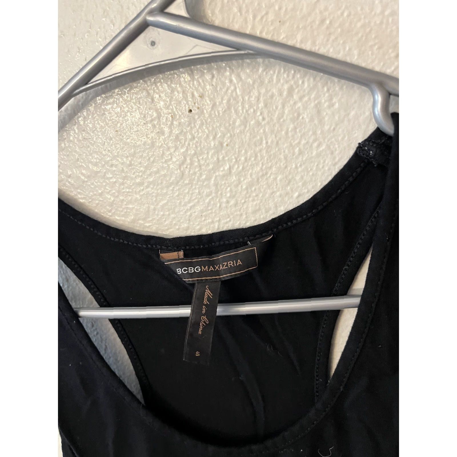 Bcbgmaxazria BCBGMAXAZRIA Knit Sleeveless Top Womens Small Black Round Neck Tank Y2K 90s Size S / US 4 / IT 40 - 2 Thumbnail