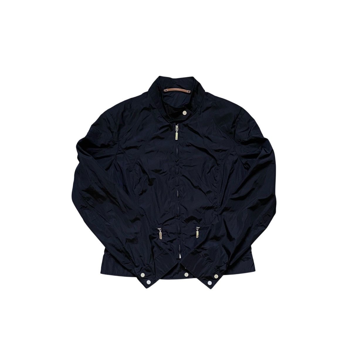 Moncler Womens Moncler Black Nylon Shimmer Lightweight Jacket Blazer Size XS / US 0-2 / IT 36-38 - 1 Thumbnail