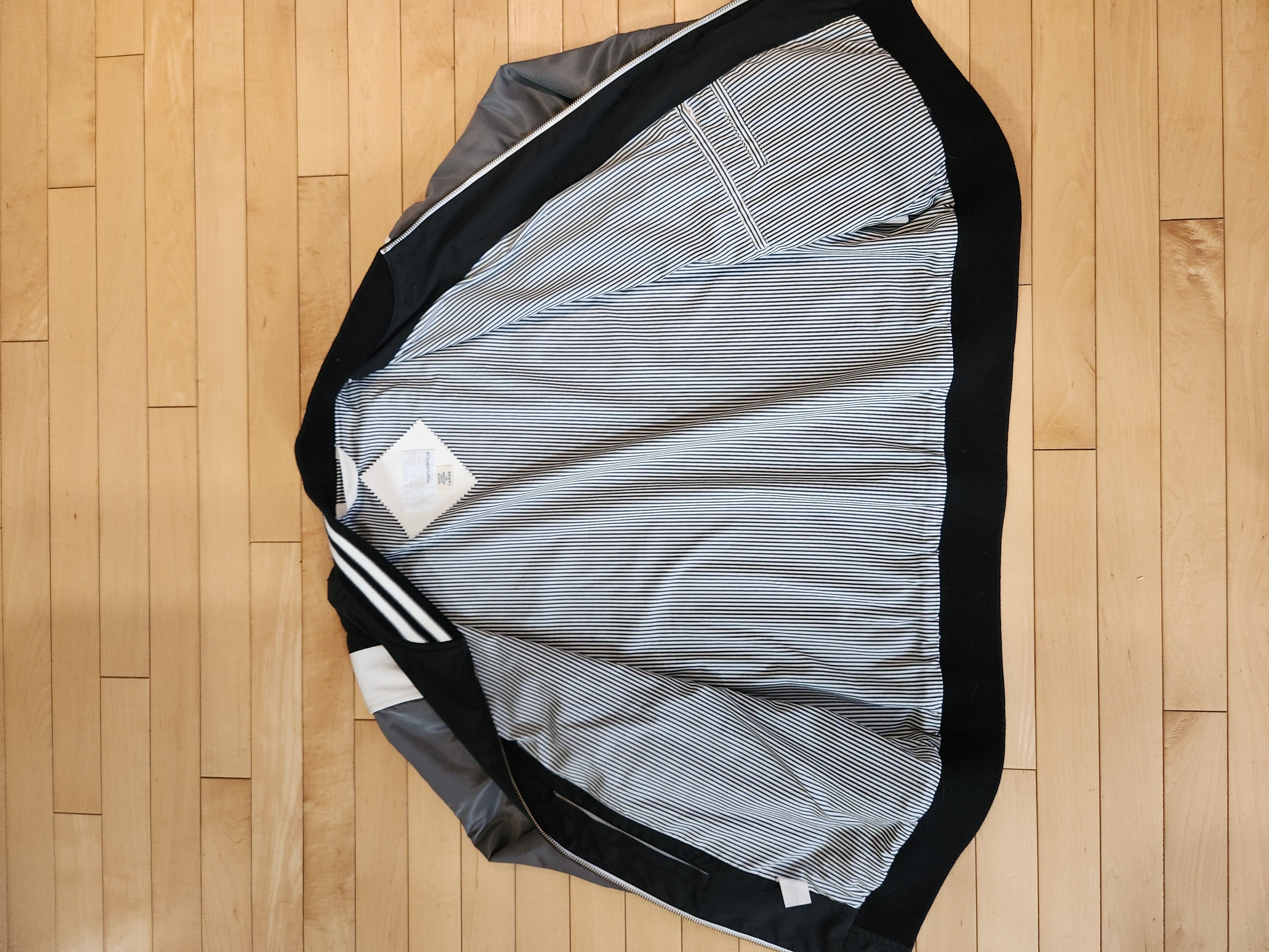 Nanamica Nanamica JAPAN 65/35 Varsity Jacket Black Grey White Leather Size US L / EU 52-54 / 3 - 8 Thumbnail