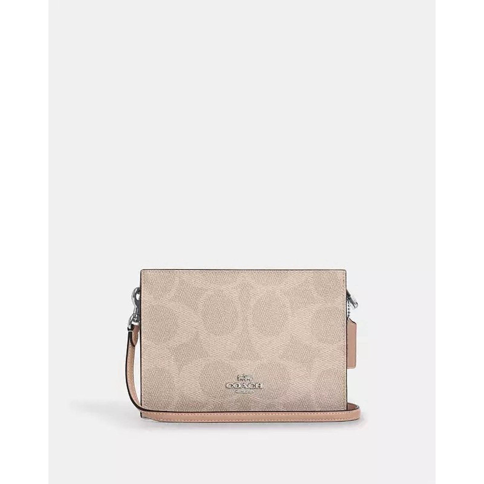 Coach NWT Coach Slim Crossbody Bag CAR12 Silver/Sand/Taupe Size ONE SIZE - 7 Thumbnail