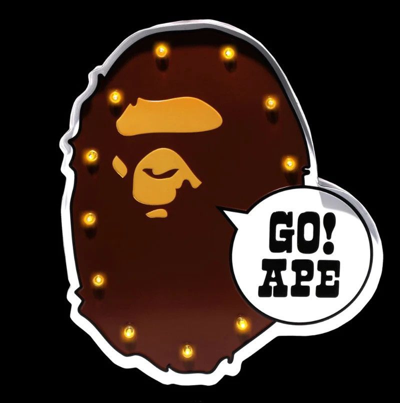 Bape Bape Ape Head Signboard Size ONE SIZE - 4 Thumbnail