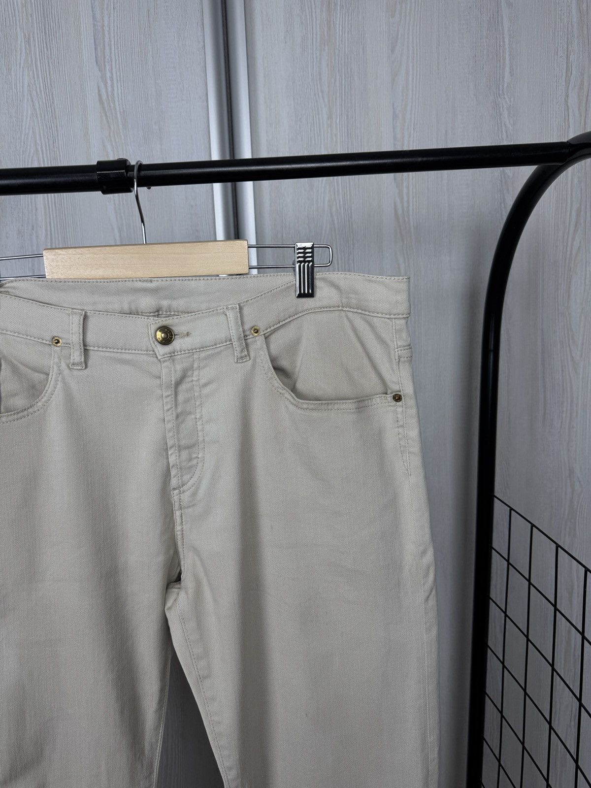 Kenzo Kenzo Paris small logo beige classic chino pants Size US 37 - 7 Thumbnail