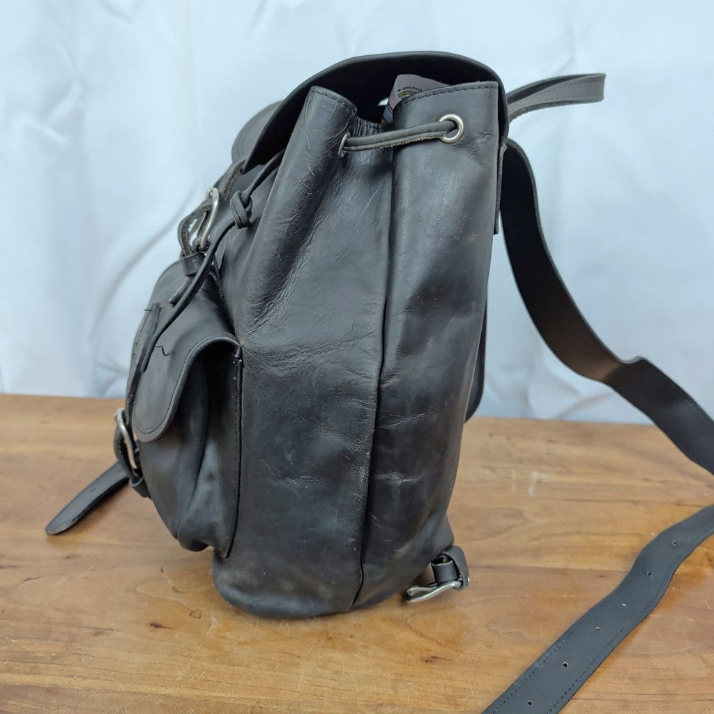 Vintage Vintage Heavy Leather Biker Saddlebag Style Backpack Size ONE SIZE - 3 Thumbnail