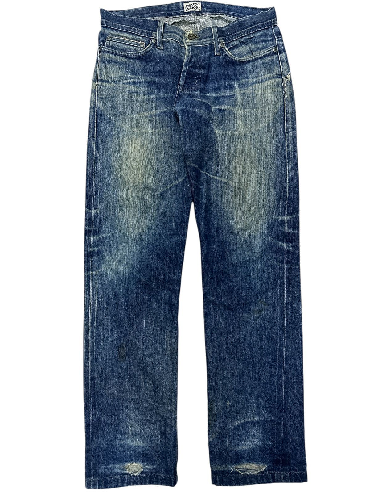 Kapital Trashed Distress Denim Naked&Famous Selvedge . Size US 32 / EU 48 - 1 Thumbnail