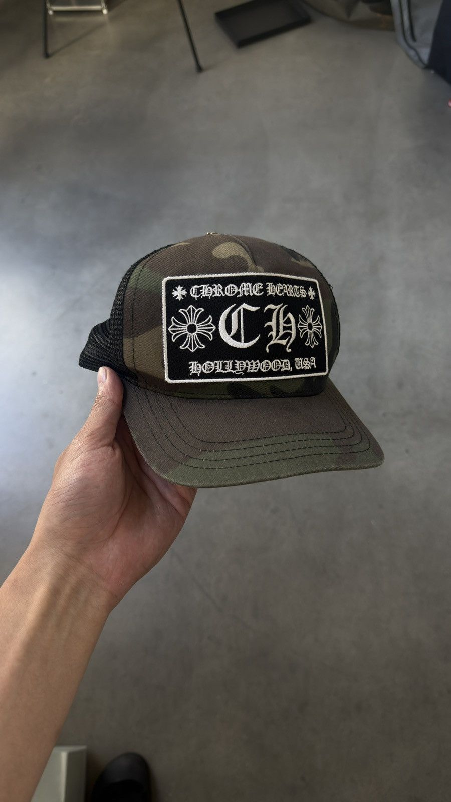 Chrome Hearts RARE! Chrome Hearts Camo Tucker Hat Size ONE SIZE - 2 Thumbnail