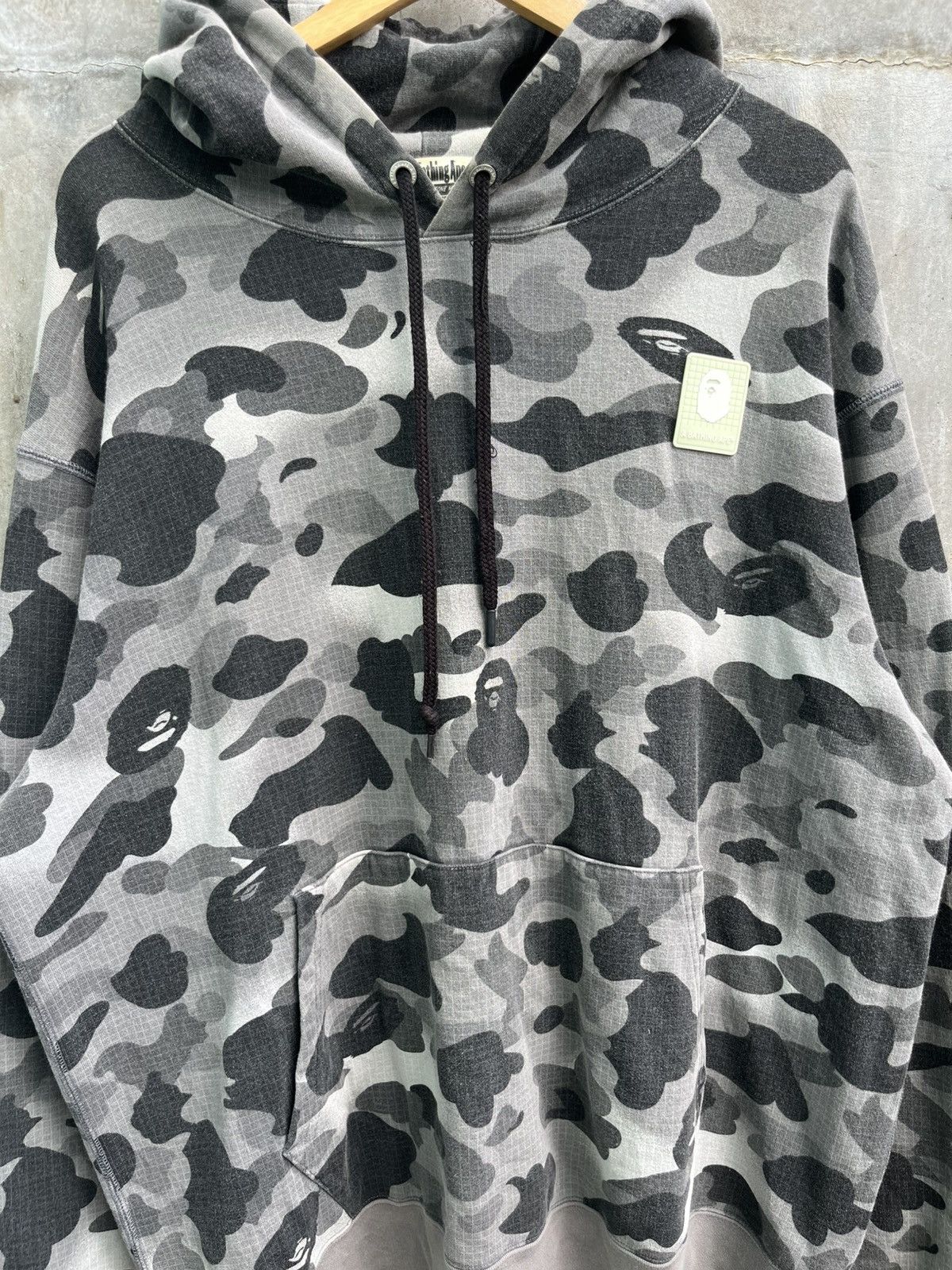 Bape Grid Camo Pull Over Hoodie Size US XXL / EU 58 / 5 - 5 Thumbnail