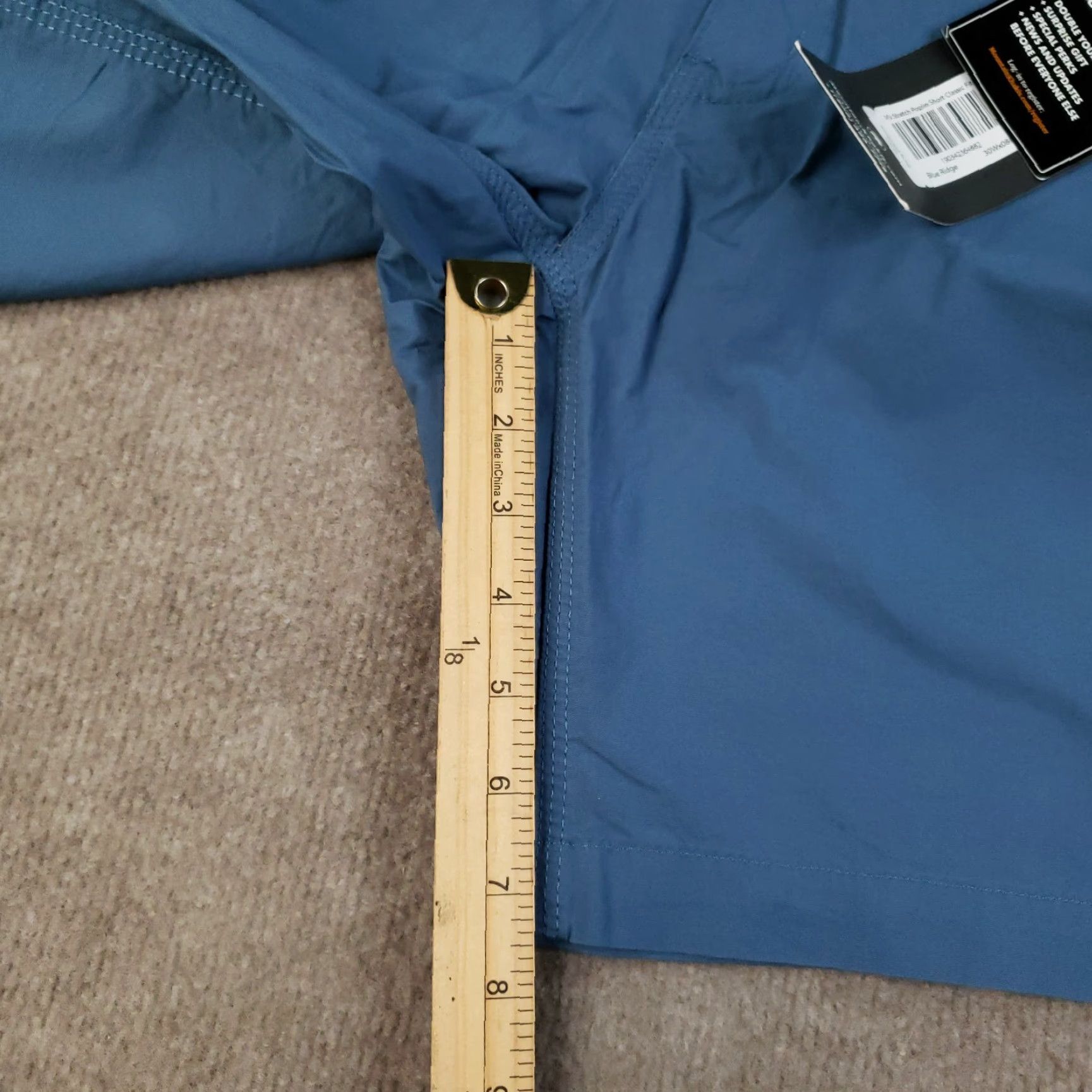 Mountain Khakis Mountain Khakis Shorts Mens Size 30 Blue Stretch Poplin Classic Fit 8" Inseam Size US 30 / EU 46 - 2 Thumbnail