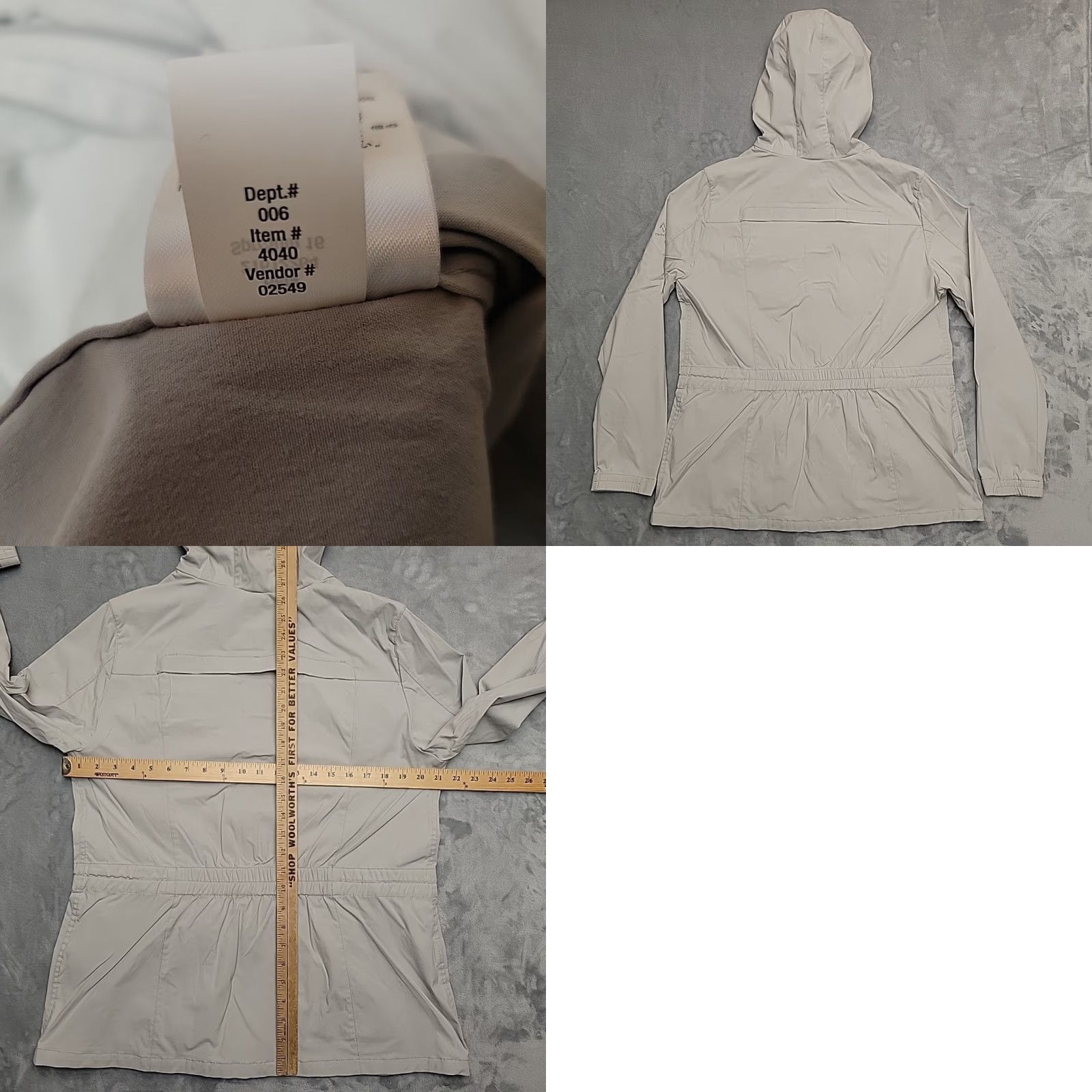 Eddie Bauer VINTAGE Eddie Bauer Jacket Womens XL Beige Flexion Nylon Stretch Performance Departure Size XL / US 12-14 / IT 48-50 - 8 Thumbnail