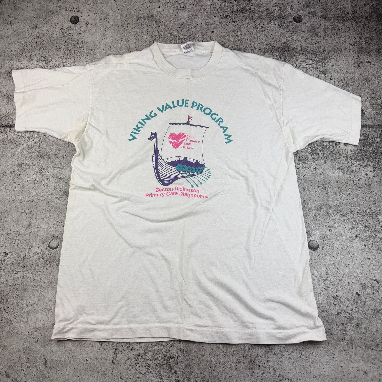 Fruit Of The Loom Vintage Viking Value Program Shirt Fruit of The Loom Large Size US L / EU 52-54 / 3 - 1 Thumbnail