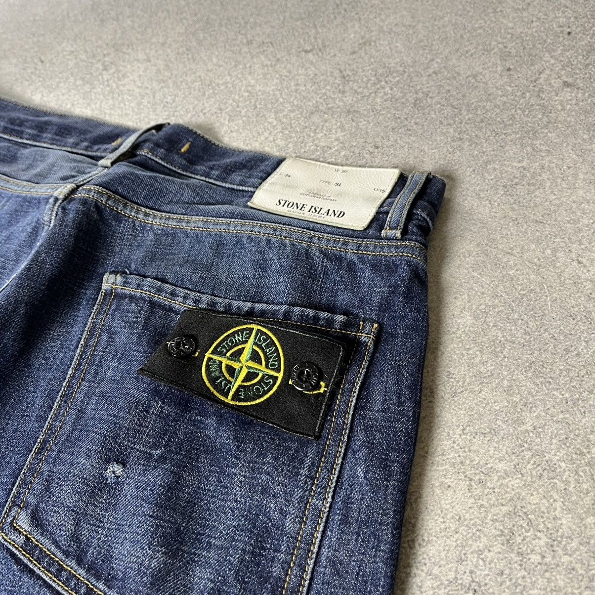 Stone Island Vintage Stone Island Jeans Patch Pocket Straight Fit Casual Size US 32 / EU 48 - 4 Thumbnail