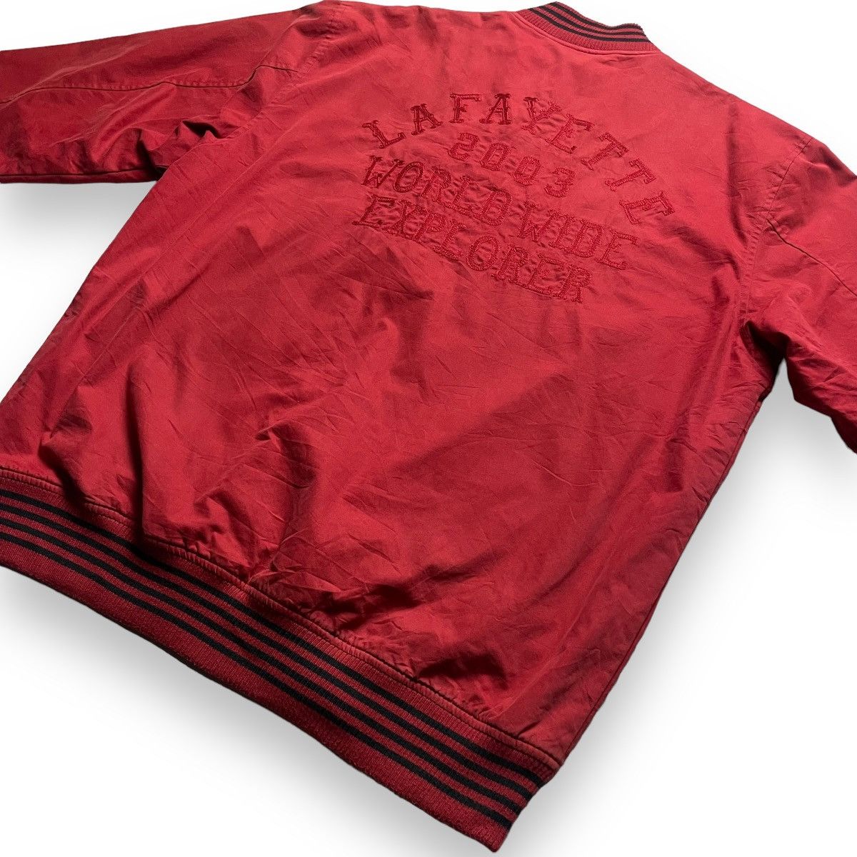 Lafayette 148 LAFAYETTE EMBROIDERED SPELL OUT VARSITY JACKET Size US XL / EU 56 / 4 - 6 Thumbnail