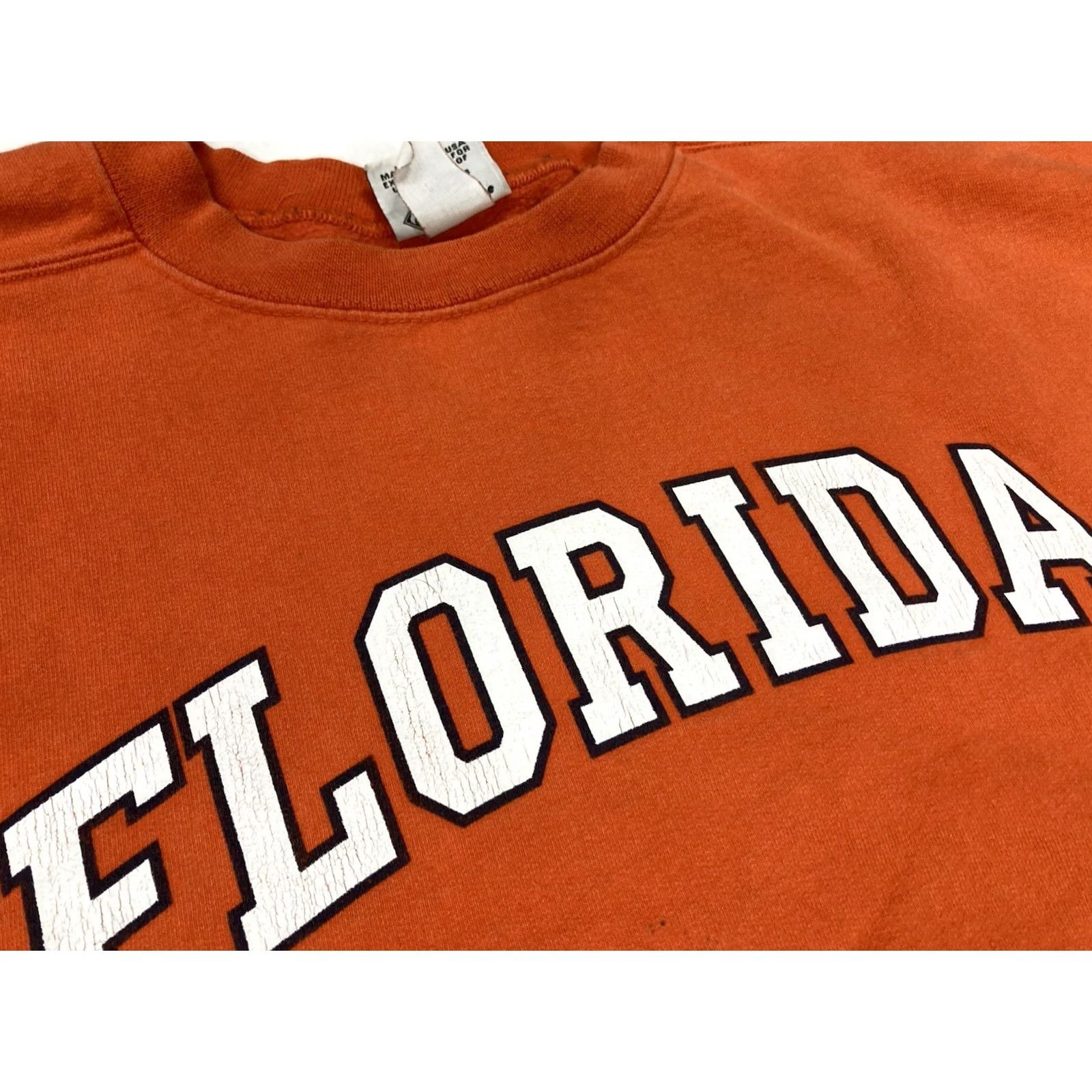 Vintage VINTAGE The Cotton Exchange University Of Florida Gators Sweatshirt Crewneck XL Orange Mens 90s Pullover Graphic Print All Seasons Heavyweight Size US XL / EU 56 / 4 - 2 Thumbnail