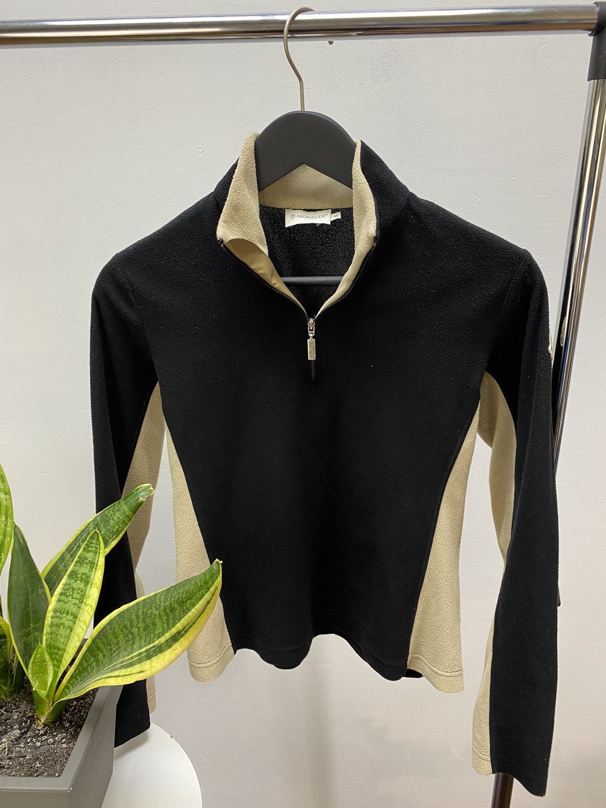 Moncler Moncler Women’s Black Ski Micro Fleece 1/4 Zip Pullover Size S / US 4 / IT 40 - 4 Thumbnail