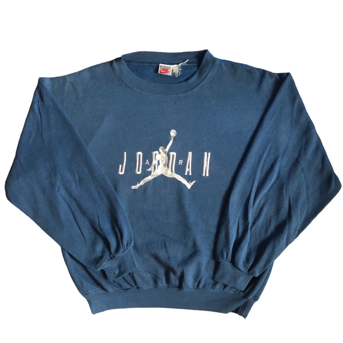 90’ Silver Tag Embroidery Air Jordan Sweatshirt