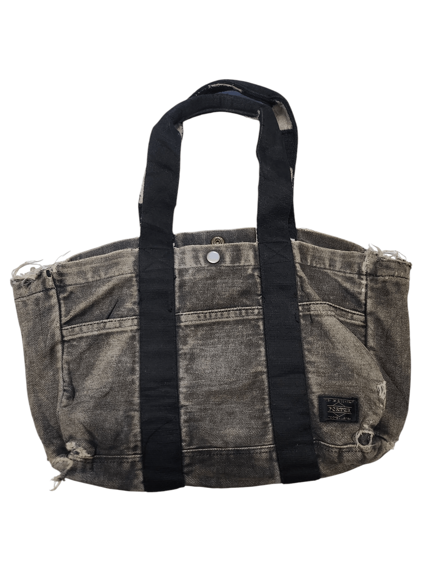 Designer × Porter Vtg Distress Denim Porter x Nakata Tote Bag Size ONE SIZE - 1 Thumbnail