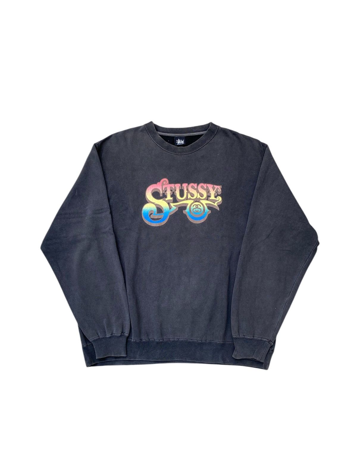 トップス Rare 00s OLD STUSSY logo sweat shirt 00s Stüssy Sweatshirt Streetwear Vintage Big Logo Rare Y2k