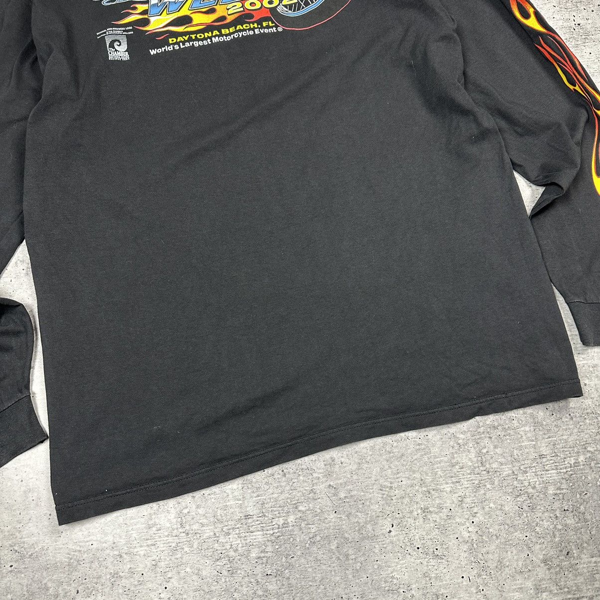 Vintage Vintage USA 2002 Daytona Bike Week Long Sleeve Flames Size US XXL / EU 58 / 5 - 10 Thumbnail