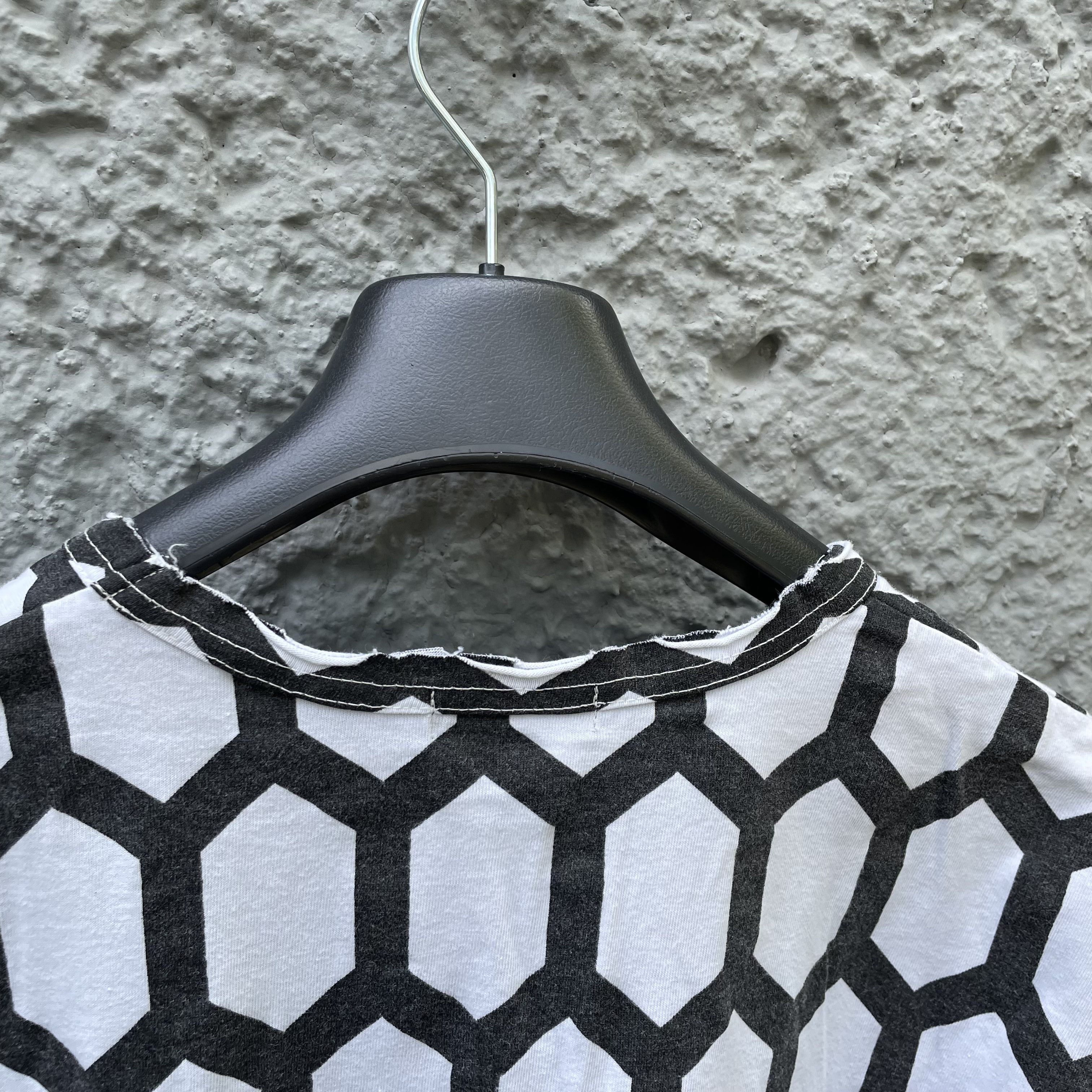 CDG Homme Plus Black and White T-Shirt Tee Top S/S15