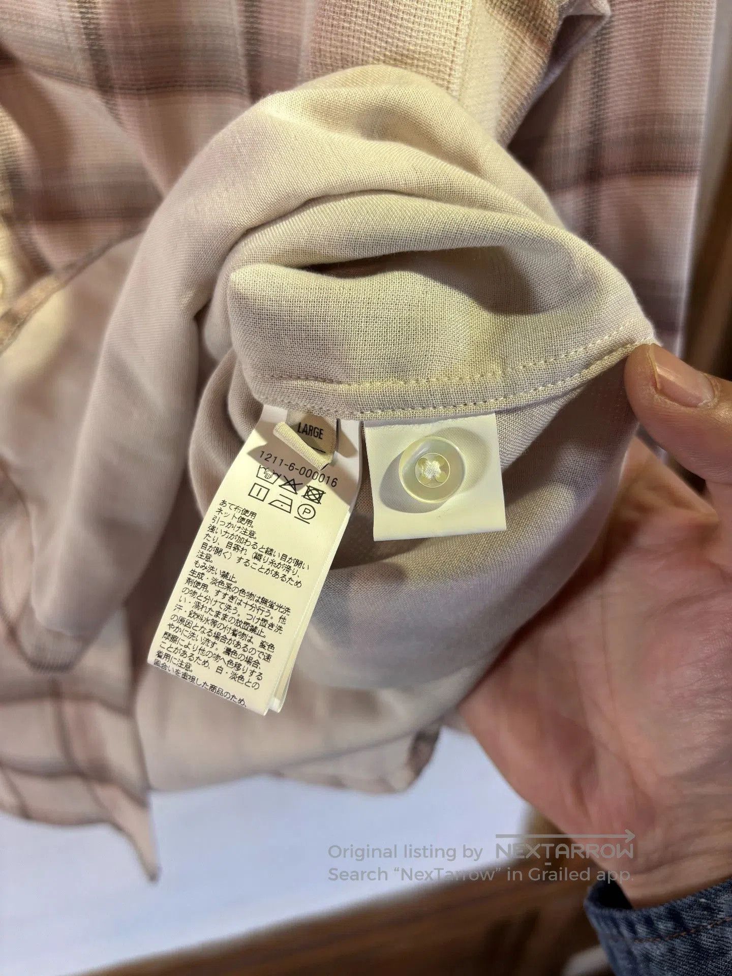 United Arrows United Arrows Pink Plaid Blended Shirt. Size US L / EU 52-54 / 3 - 8 Thumbnail