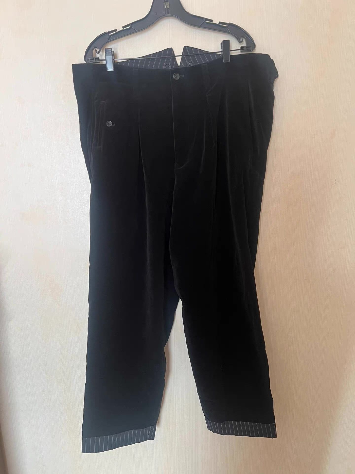 Yohji Yamamoto Yohji Yamamoto 22AW Velvet Suspender Trousers Ｑ26 Size US 34 / EU 50 - 1 Thumbnail