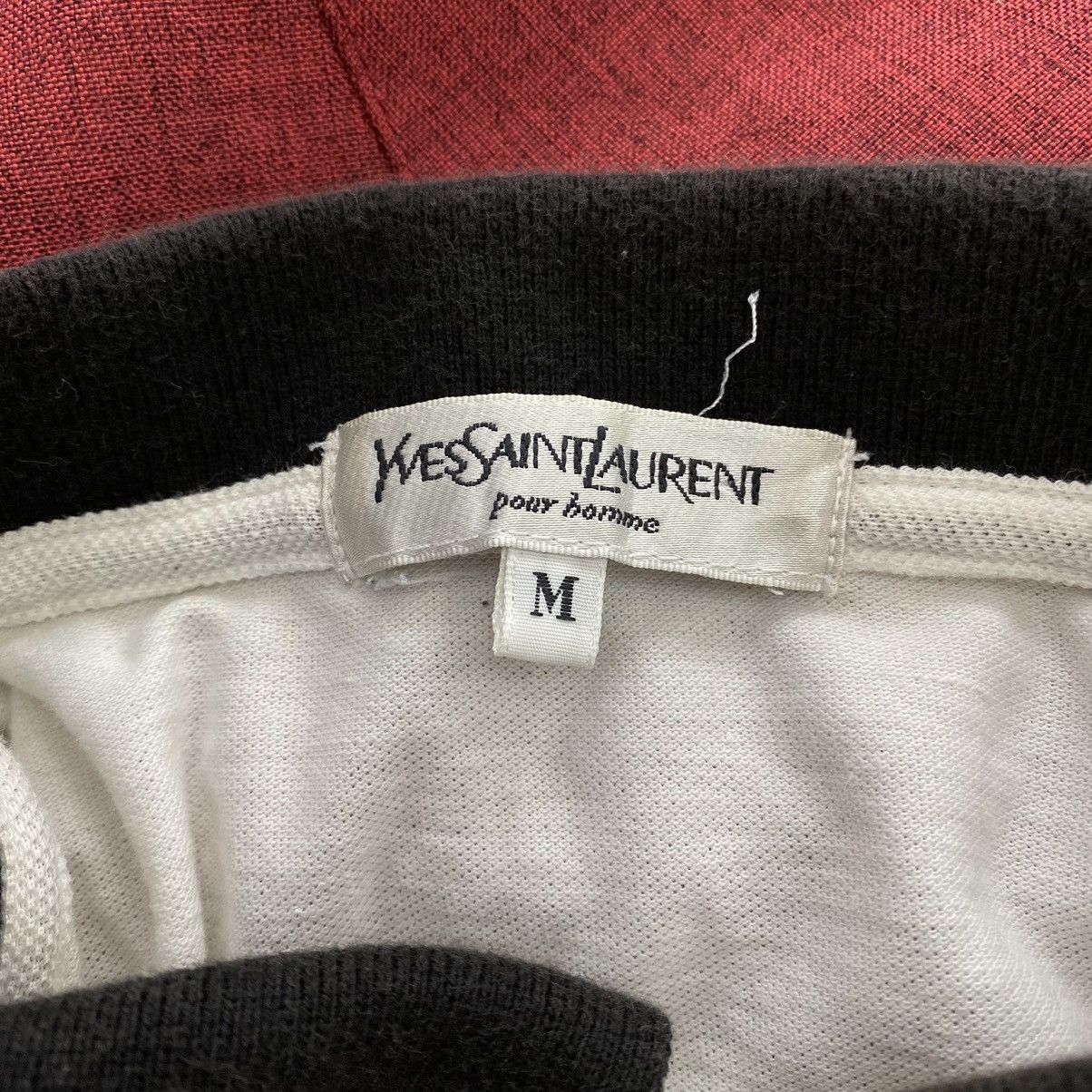 Yves Saint Laurent YVES SAINT LAURENT Ysl Pour Homme Golf White Short Sleeve Size M / US 6-8 / IT 42-44 - 4 Thumbnail