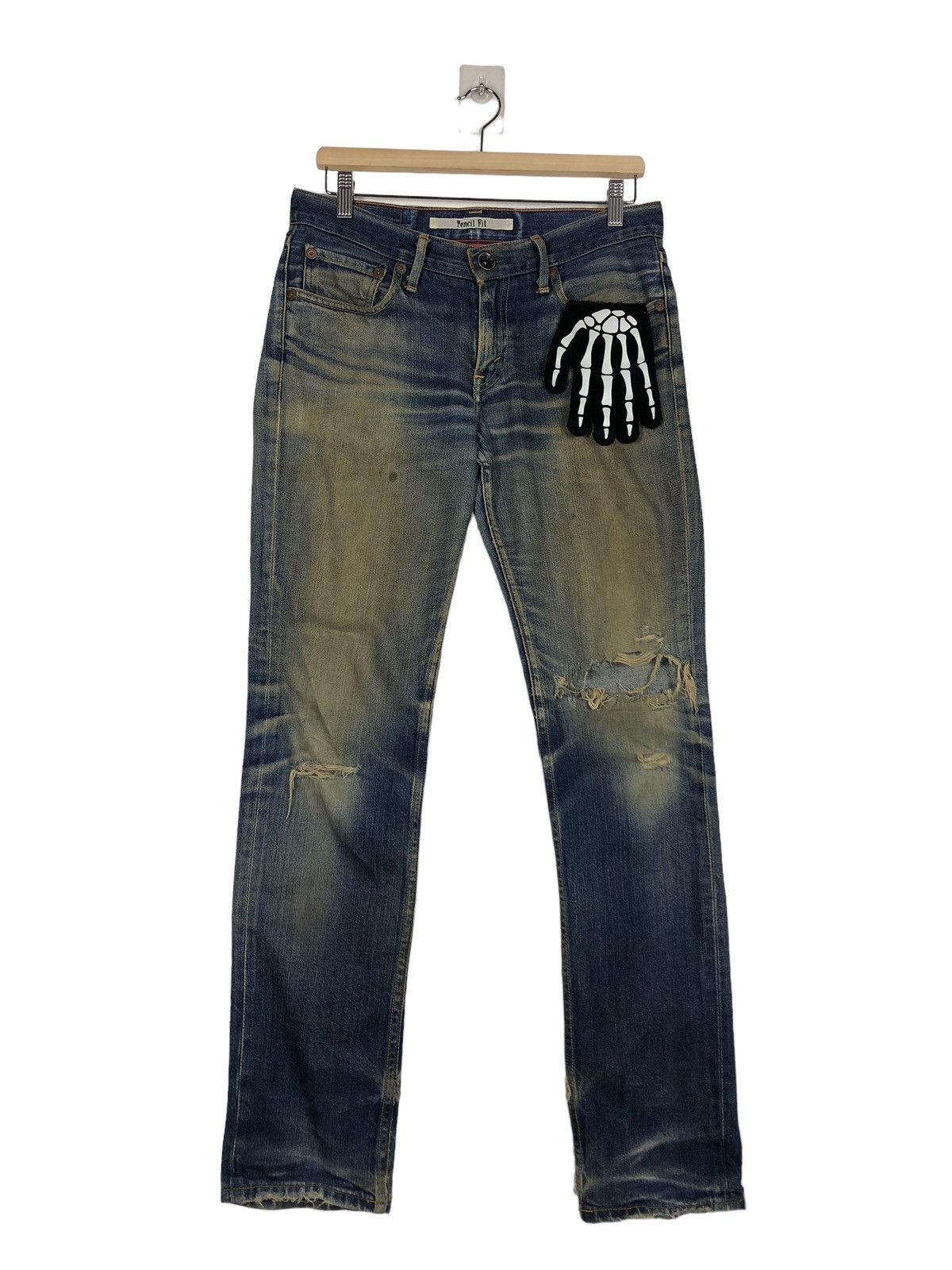 Levi's Vintage Clothing 🔥Rare Distressed Denim Jeans Levi’s Size US 32 / EU 48 - 1 Thumbnail