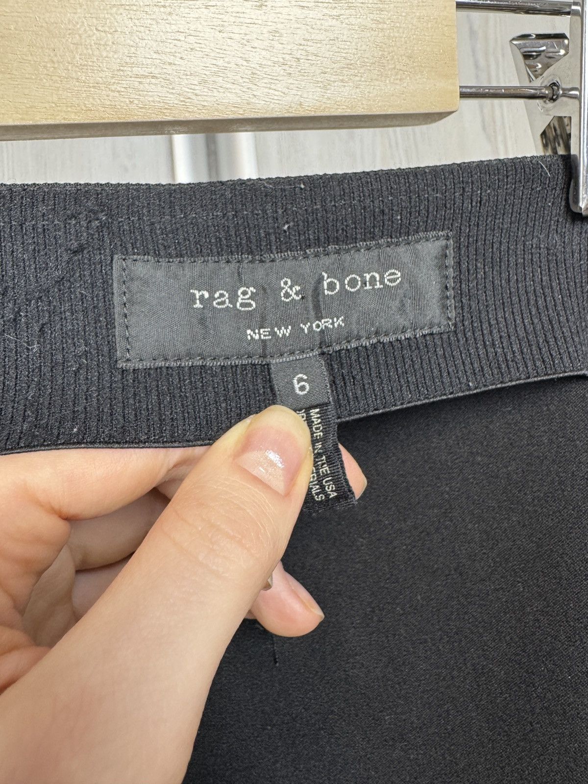 Rag & Bone Rag & Bone New York Women's Black Skinny Stretch Pants SZ 6 Size 28" / US 6 / IT 42 - 8 Thumbnail