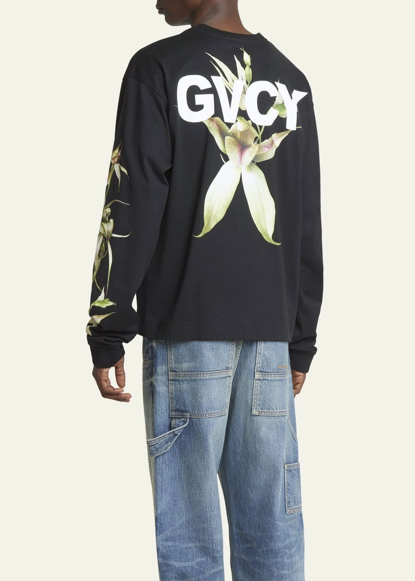 Givenchy os11x1224 Long Sleeve T-Shirt in Black Size US XS / EU 42 / 0 - 6 Thumbnail